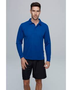 Long Sleeve Botany Polo, Mens